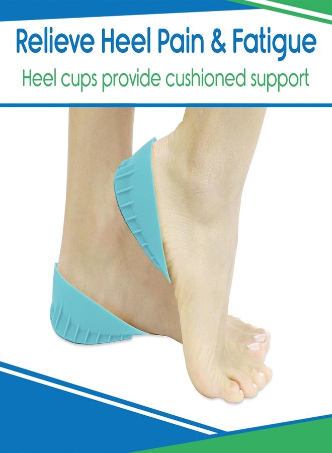 VIVEsole Heavy Duty Heel Cups for Heel Pain Relief & Support - Gel Cushion Shoe Inserts for Severs Disease & Plantar Fasciitis - Strong Honeycomb Pad for Women, Men, Kids - Fits Any Shoes - HSA/FSA Elegible - Image 2
